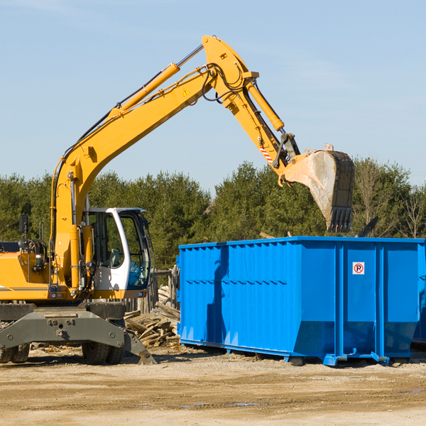 are there any restrictions on where a residential dumpster can be placed in Magnolia